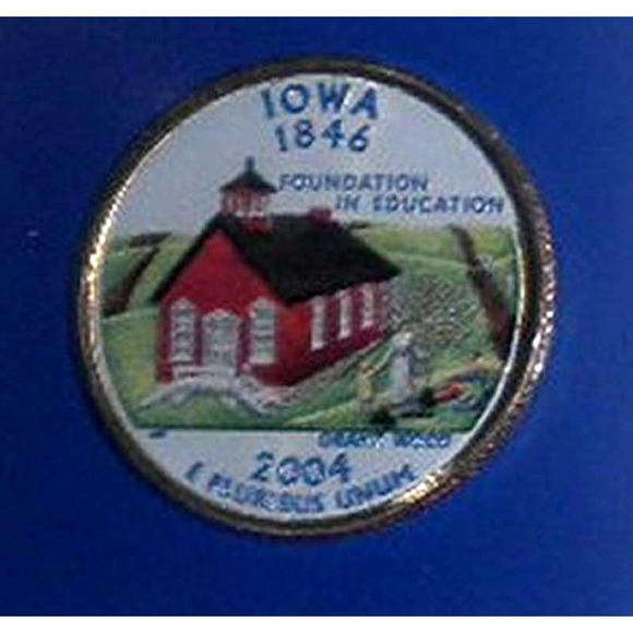 IOWA COLORIZED QUARTER & FIRST DAY COVER BY POSTAL COMMEMORATIVE SOCIETY - Picture 3 of 3